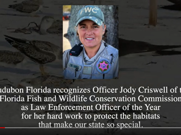 Audubon Florida Selects Officer Jody Criswell for 2022 Law Enforcement Officer Award