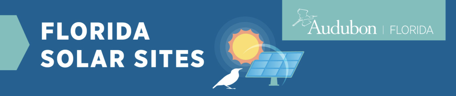 A decorative graphic with a bird outline, a solar panel, and a sun icon.