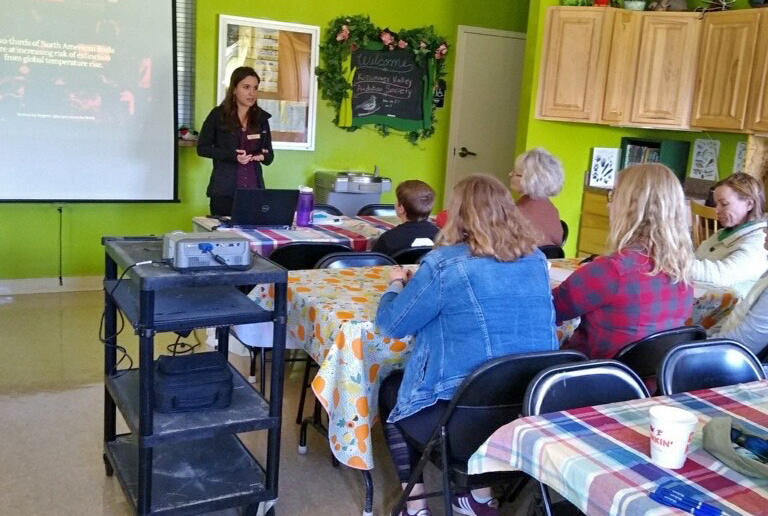 An Audubon chapter receives a climate change advocacy training.